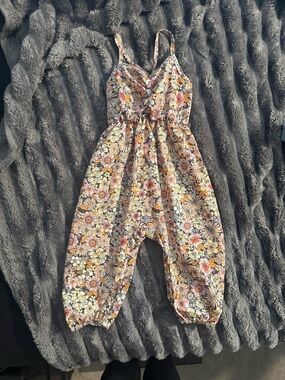 Baby Girl Floral Romper 9–12 Months Boho Jumpsuit Spring Summer Outfit